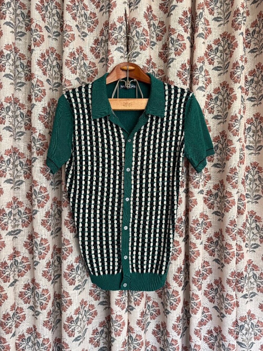 Men's Paul Jones Button Down Polo Shirt Medium